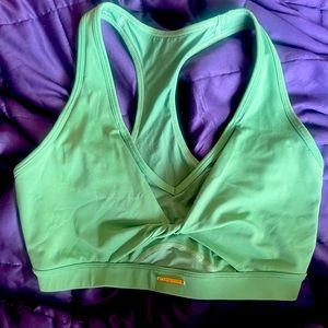 Whitney Simmons Gymshark Palm Green Bra